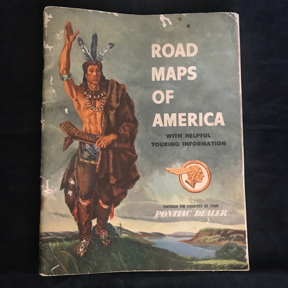 1950 Pontiac Dealer Paul R Warmee Inc Van Nuys CA Road Maps of America Book